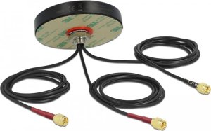 Antena Delock Antenna LTE MIMO WLAN 802.11 3xSMA-St RG-174 1,0m szary 2