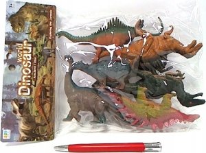 Figurka LeanToys Dinozaur 6 szt worek 559-024A 03781 1