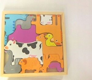Melissa & Doug Puzzle drewniane zwierzęta domowe 218 06843 2