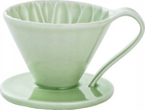 DKD Home Decor CAFEC Dripper ceramiczny Arita Flower pojemność 1 filiżanka kolor zielony materiał ceramika 1