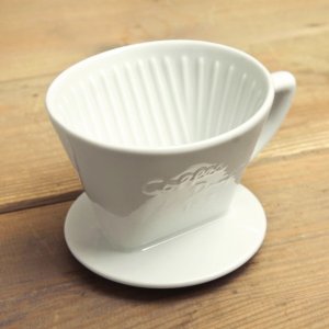 DeLonghi CAFEC Dripper ceramiczny trapezowy Arita 102 pojemność 3-5 filiżanek kolor biały materiał ceramika 1