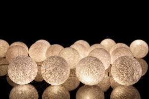 Cotton Love Zestaw lampek Cotton Balls All White - 50 Lampek 3