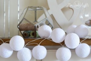 Cotton Love Zestaw lampek Cotton Balls All White - 50 Lampek 7