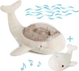 Cloud B Cloud b Tranquil Whale Wieloryb Zestaw Lampka i Grzechotka biały 9