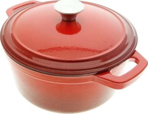 Skeppshult Żeliwny garnek z pokrywką Czerwony 3,5 L 2