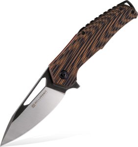 Kubey Knife Nóż składany Willumsen Copenhagen Chibs Desert Tan/Black 1