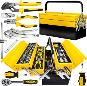 Zestaw narzędzi WMC ZESTAW NARZĘDZI  60el. W SKRZYNCE /WMC 17