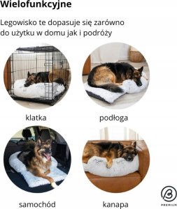 Cats Collection BEST FRIENDS LEGOWISKO CRATE MAT BOLSTER 75x43cm FROST 6