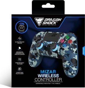 Pad Nitho Dragonshock Controller Mizar Wireless niebieski camo PS4 5