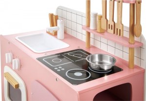 Triton Kuchnia drewniana dla dzieci Retro + przybory kuchenna 3