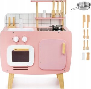 Triton Kuchnia drewniana dla dzieci Retro + przybory kuchenna 9
