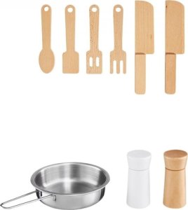 Triton Kuchnia drewniana dla dzieci Retro + przybory kuchenna 10