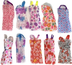 DWM Akcesoria dla lalek Ubranka Sukienki Zestaw 85el. 6