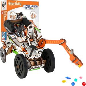 UGEARS Smartivity Drewniane Mechaniczne Puzzle 3D - Kosmiczny Łazik 1