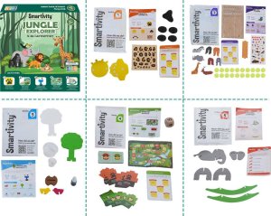 WOODEN CITY Smartivity Drewniane Mechaniczne Puzzle 3D - Odkrywcy Jungli 6