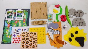 WOODEN CITY Smartivity Drewniane Mechaniczne Puzzle 3D - Odkrywcy Jungli 8