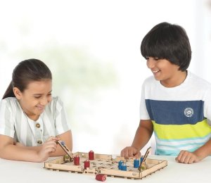 WOODEN CITY Smartivity Drewniane Mechaniczne Puzzle 3D - Atak Szachowy 5