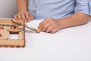 WOODEN CITY Smartivity Drewniane Mechaniczne Puzzle 3D - Atak Szachowy 10