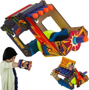 UGEARS Smartivity Drewniane Mechaniczne Puzzle 3D - Pistolet Powietrzny 1