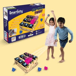 Mr.Playwood Smartivity Drewniane Mechaniczne Puzzle 3D - Kółko i Krzyżyk 2