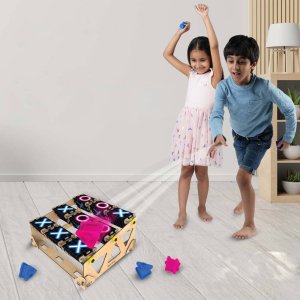 Mr.Playwood Smartivity Drewniane Mechaniczne Puzzle 3D - Kółko i Krzyżyk 3