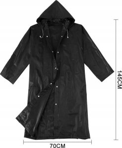 Trizand Płaszcz przeciwdeszczowy czarny (21840) 3