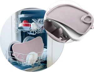 Krzesełko do karmienia ze stolikiem Nukido Belo wrzosowe 10