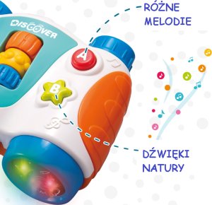 Lean Sport Lornetka Interaktywna Zestaw Efekty Świetlne Dźwiękowe Nauka Literek Kolory 3