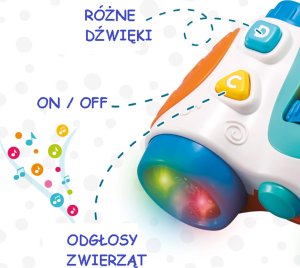 Lean Sport Lornetka Interaktywna Zestaw Efekty Świetlne Dźwiękowe Nauka Literek Kolory 6