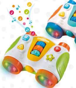 Lean Sport Lornetka Interaktywna Zestaw Efekty Świetlne Dźwiękowe Nauka Literek Kolory 8