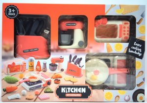LeanToys Zestaw Kuchenny Gotowanie Zestaw Noży Mikser Kuchenka Indukcyjna Akcesoria 8