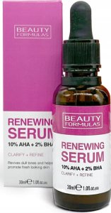 Beauty Formulas BEAUTY F TWARZ Serum 10% AHA+BHA odnawiające 30ml 3