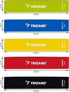 Trizand Zestaw gum do ćwiczeń- 5szt Trizand 21955 9