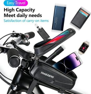 WildMan Etui/uchwyt rowerowy TAKEZERO TZ01 sakwa na ramę czarny/black 5