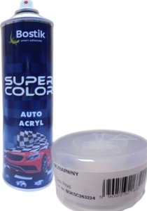 Bostik FARBA W SPRAYU LAKIER MOTORYZACYJNY AUTO ACRYL BEZBARWNY 500ML 1