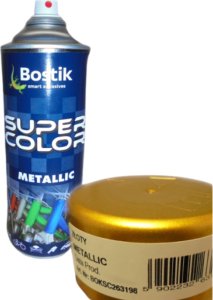 DECO COLOR FARBA W SPRAYU LAKIER SUPER COLOR METALLIC ZŁOTY 400ML 1
