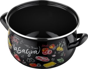 Emalia Pleszew Zestaw garnków emaliowanych Emalia Polska Pleszew Lasagne 2,2 l i 3 l i 4,2 l i 5,3 l 2