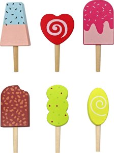 Melissa & Doug Drewniana lodziarnia na kółkach beżowy Uniwersalny 2