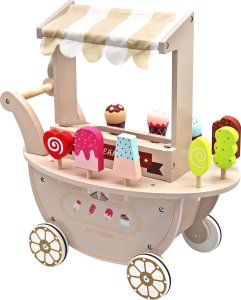 Melissa & Doug Drewniana lodziarnia na kółkach beżowy Uniwersalny 6