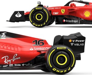 Rastar Ferrari F1 75 czerwony RASTAR model 1:12 Zdalnie sterowany bolid + Pilot 2,4 GHz + Naklejki 3