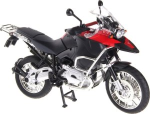 Rastar Motocykl BMW R 1200 GS czerwony RASTAR model 1:9 Metalowa karoseria 1