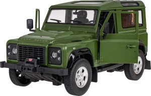 Rastar Land Rover Defender zielony RASTAR model 1:14 Zdalnie sterowanie auto + Pilot 2,4 GHz + Ręcznie otwierane drzwi 1