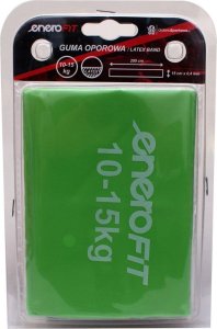 KUDDA Taśma treningowa guma oporowa do ćwiczeń 200x15cm 0,40mm 10-15kg zielona 2