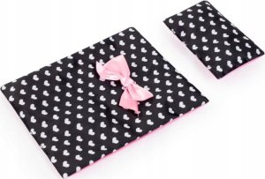 Bayer Bayer Łóżeczko dla lalki z akcesoriami czarne z różową kokardką 62660AA 6
