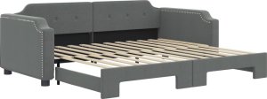 vidaXL vidaXL Sofa rozsuwana, ciemnoszara, 90x200 cm, tkanina 2