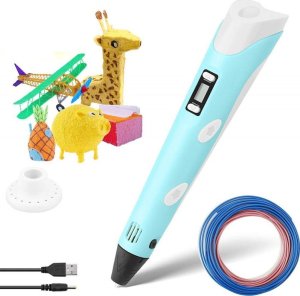 Spin Master 3D printing pen for creating figures from PLA / ABS Blue FUS3DPENBL 2