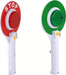 LeanToys Lizak Policyjny Dla Dzieci Drogowy Dwustronny Światła STOP 2
