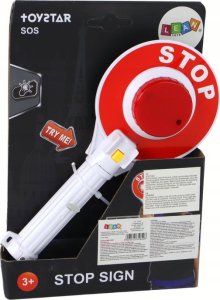 LeanToys Lizak Policyjny Dla Dzieci Drogowy Dwustronny Światła STOP 3