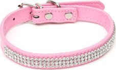 Paw Love - Collar z. kamieniami (Small, 35x1.5cm) - Pink 2