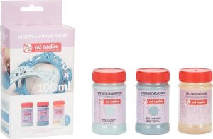 Talens Talens Art Creation Vintage Chalk set Blues | 2 x 100 ml + crackle medium 5